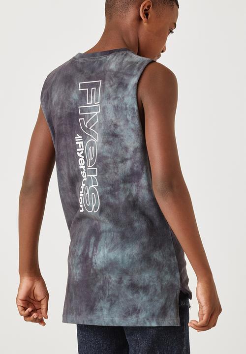 Flyersunion - Spectra dye muscle tee - navy spectra dye