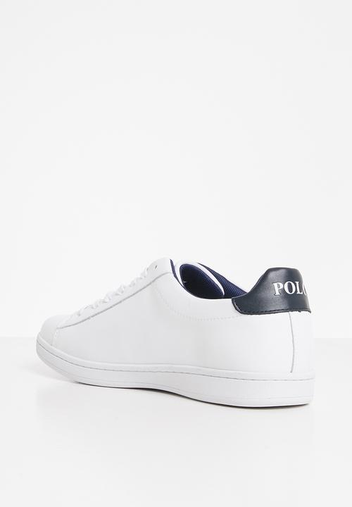POLO - Hayden leather pony sneaker - white