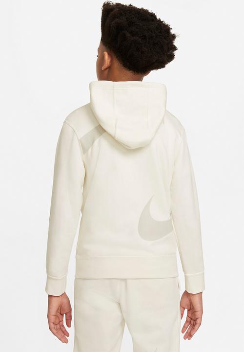 Nike - B nsw swoosh flc fz - sail/light bone