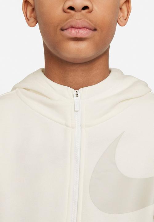 Nike - B nsw swoosh flc fz - sail/light bone