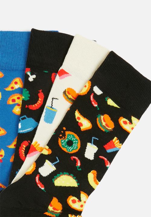 Happy Socks - 4-Pack food lover socks gift set - multi