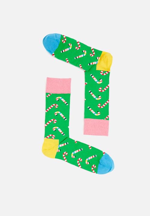 Happy Socks - 2-Pack psychedelic candy cane socks gift set - multi