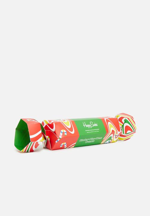 Happy Socks - 2-Pack psychedelic candy cane socks gift set - multi
