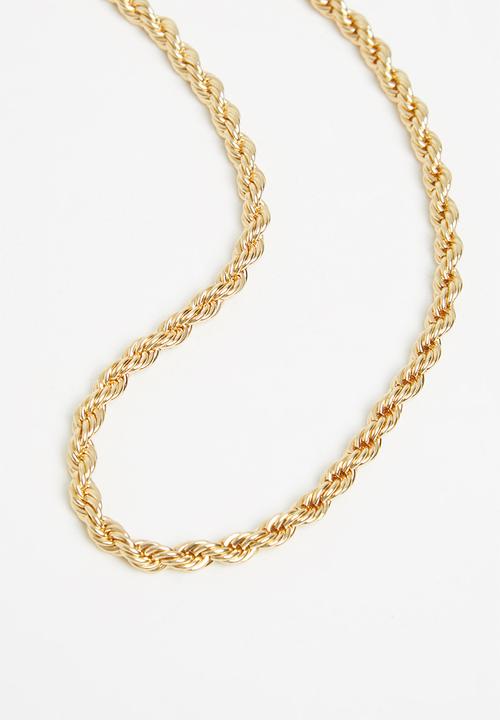 Rubi - Premium forever necklace - gold plated rope