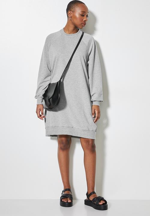 Superbalist - Oversized mini sweat dress - grey