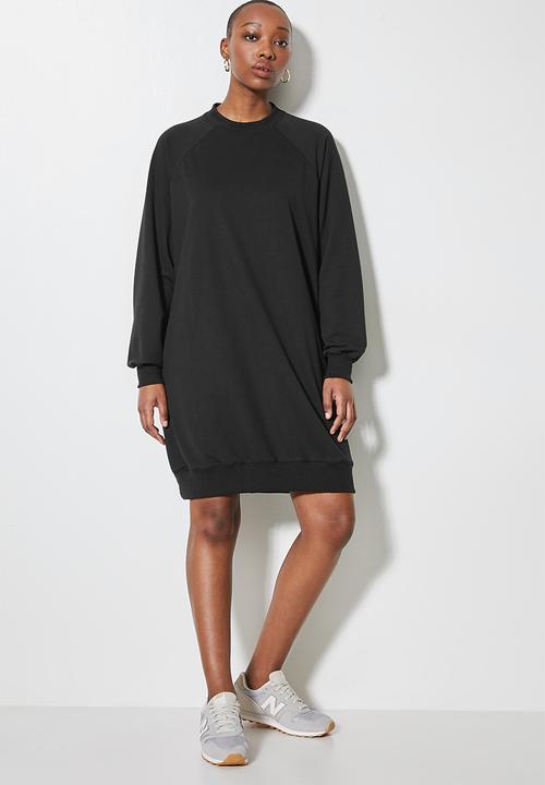Superbalist - Oversized mini sweat dress -  black