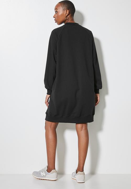 Superbalist - Oversized mini sweat dress -  black