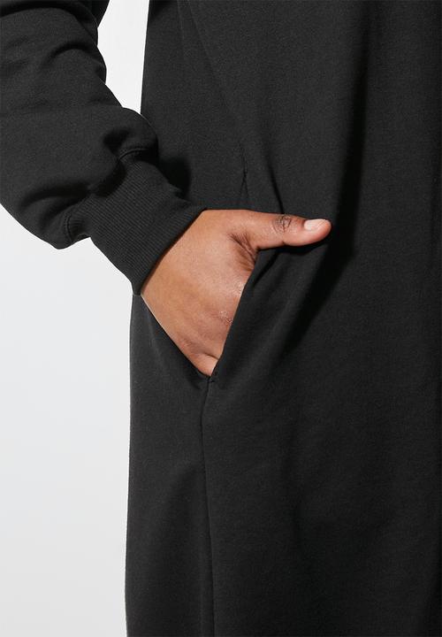 Superbalist - Oversized mini sweat dress -  black
