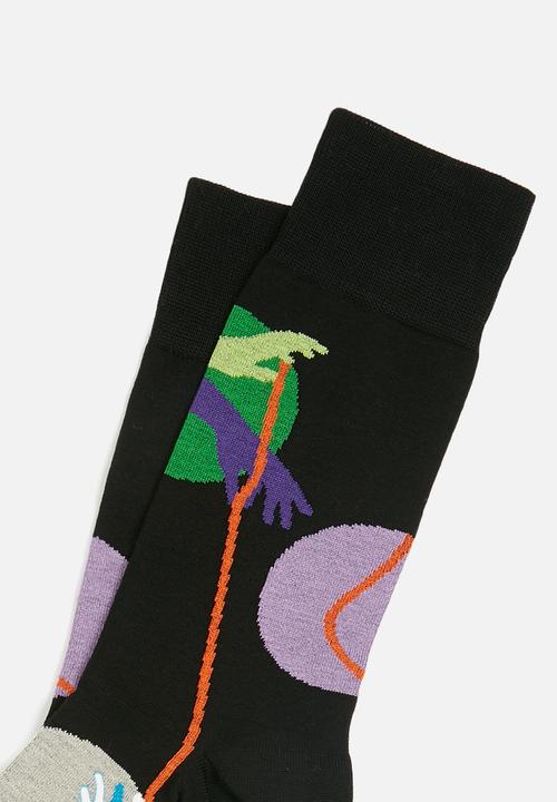 Happy Socks - Puppet show socks - black
