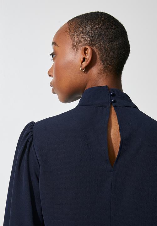 Superbalist - Funnel neck shell - navy 