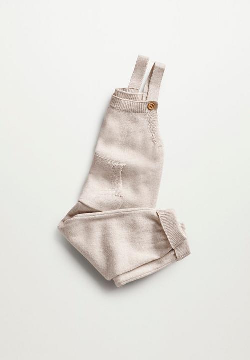 MANGO - Peto clark dungarees - beige