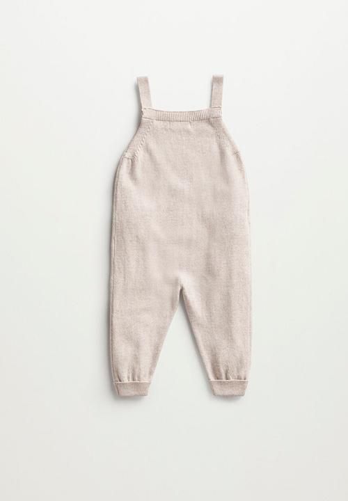MANGO - Peto clark dungarees - beige