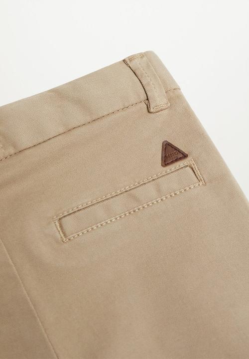 MANGO - Trousers chino - beige