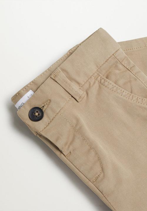 MANGO - Trousers chino - beige