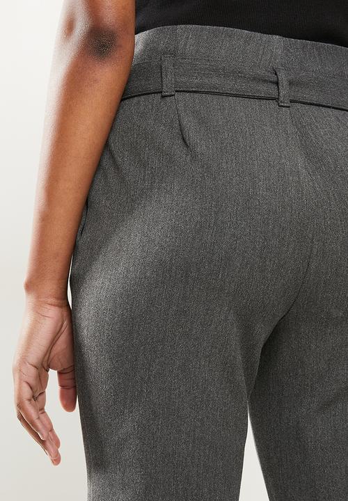 Vero Moda - Maya loose tie pant - grey