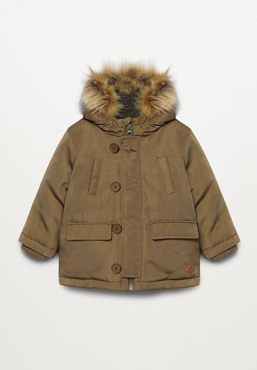 MANGO - Parka jordan - khaki