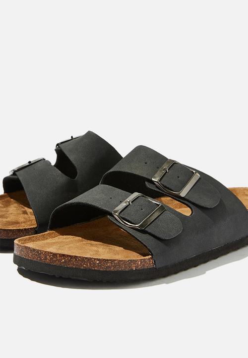 Cotton On - Double buckle sandal - black