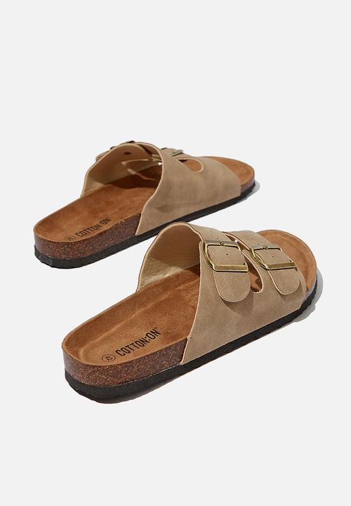 Cotton On - Double buckle sandal - taupe