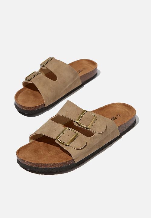 Cotton On - Double buckle sandal - taupe