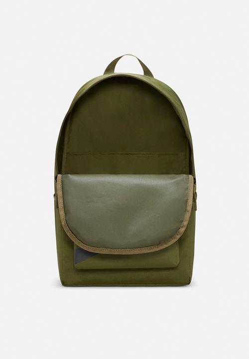 Nike - Nike heritage backpack - swoosh - rough green/black