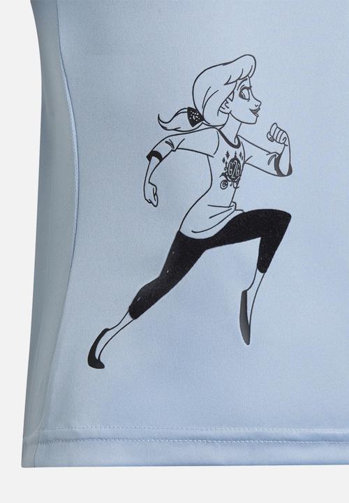 adidas Performance - Disney comfy princess tee - clear sky/black