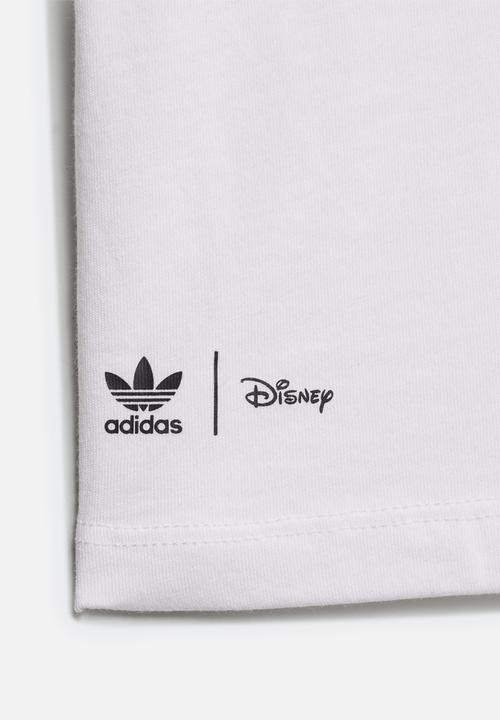 adidas Originals - Skirt & tee set - white/pink/black