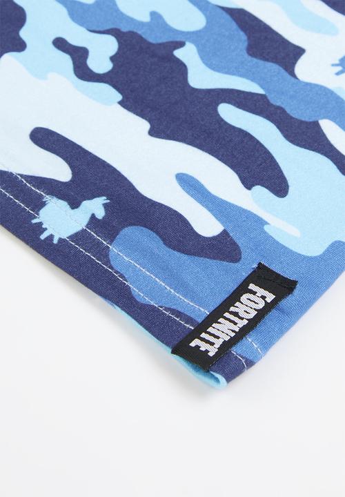 Rebel Republic - Fortnite - blue camo neck gaiter 2-pack - blue