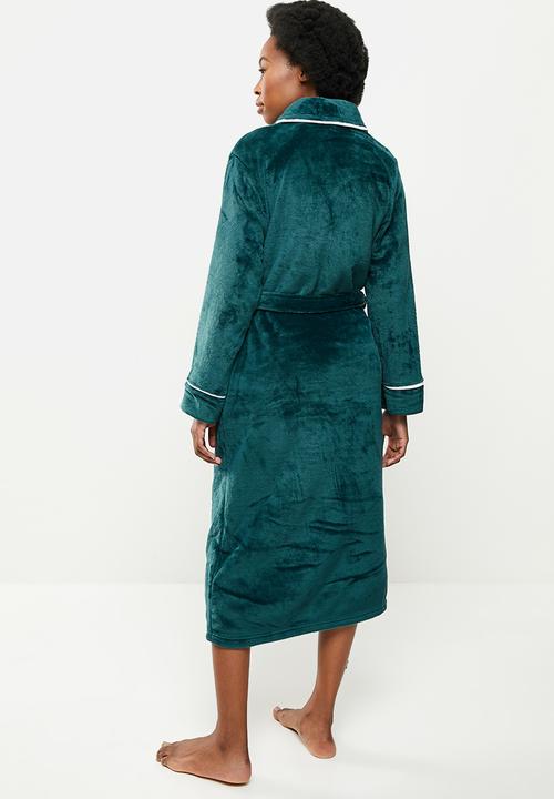 STYLE REPUBLIC - Plush robe - dark teal