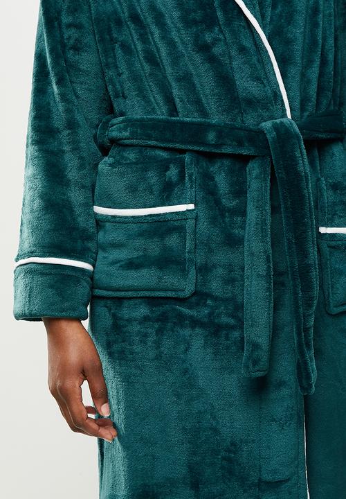 STYLE REPUBLIC - Plush robe - dark teal
