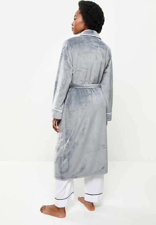 STYLE REPUBLIC - Plush robe - dark grey