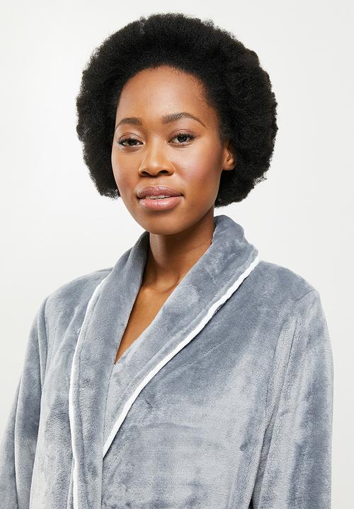 STYLE REPUBLIC - Plush robe - dark grey