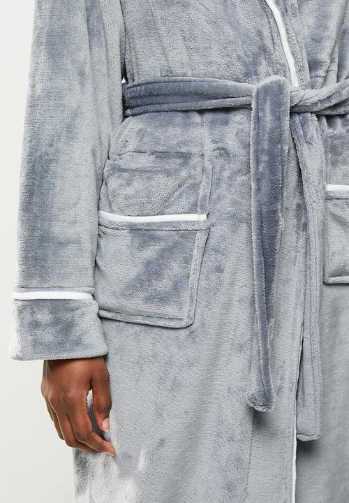 STYLE REPUBLIC - Plush robe - dark grey