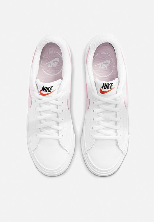 Nike - Nike court legacy (gs) - white/pnkfom