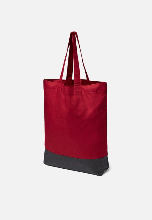 G-STAR - Canvas shopper artwork - chateaux red