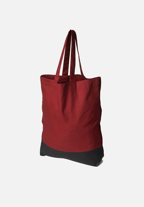 G-STAR - Canvas shopper artwork - chateaux red
