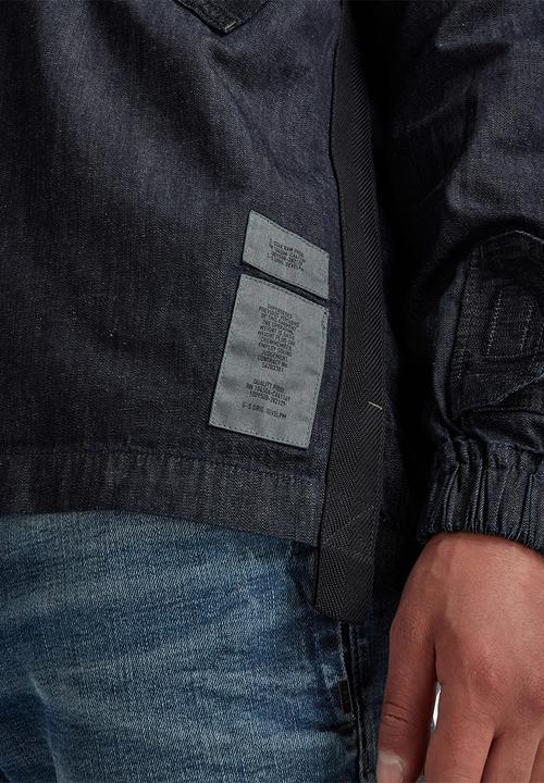 G-STAR - Multi slant pocket denim relaxed shirt  - rinsed