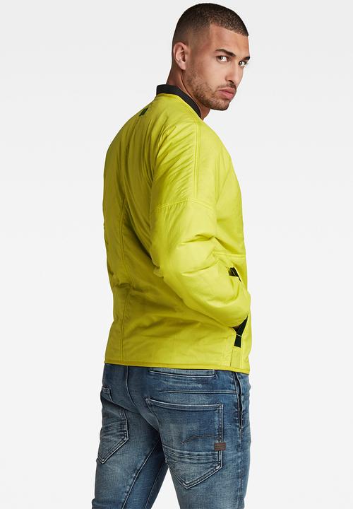 G-STAR - Lightly padded indoor jacket - dark hivis