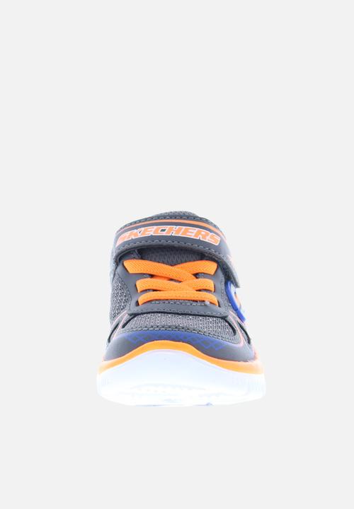 Skechers - Flex advantage - mini race - charcoal & orange
