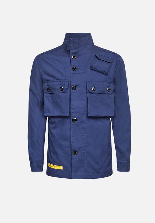 G-STAR - Utility straight overshirt - imperial blue