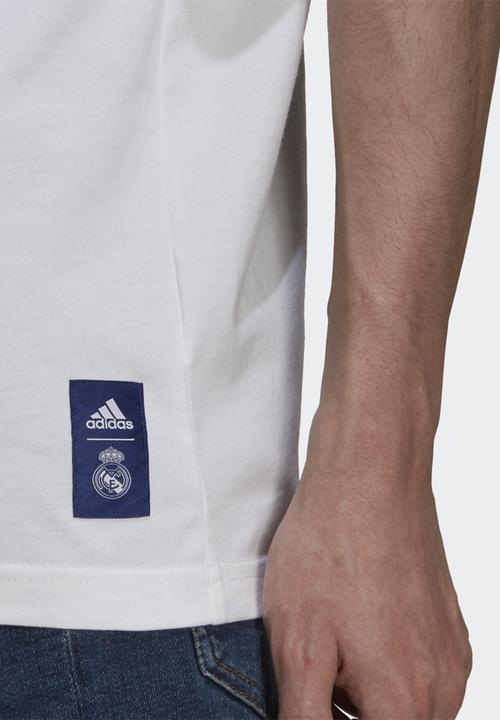 adidas Performance - Real Madrid tee - white/hi-rise blue