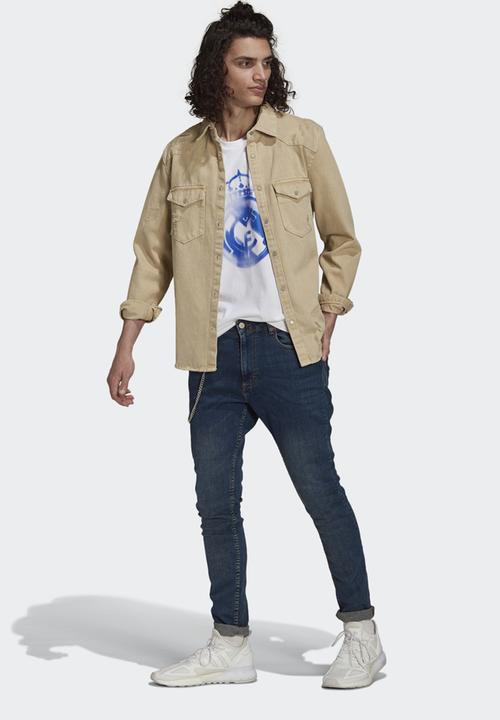adidas Performance - Real Madrid tee - white/hi-rise blue
