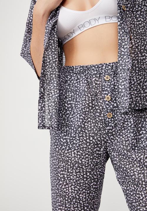 Cotton On - Bed time woven set - mini spring bud castlerock