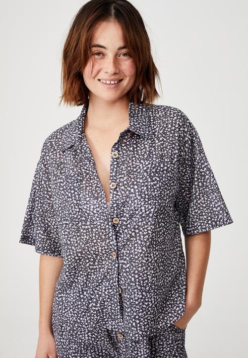 Cotton On - Bed time woven set - mini spring bud castlerock