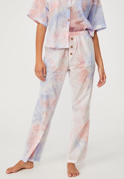 Cotton On - Bed time woven set - multi tie dye