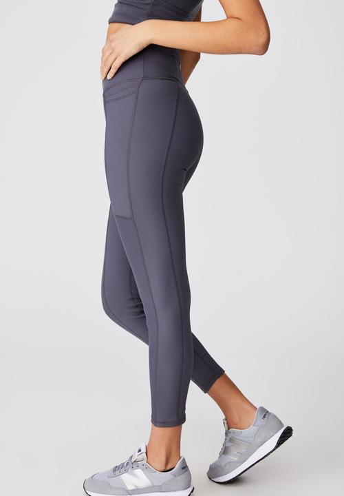Cotton On - Rib pocket 7/8 tight - pewter grey