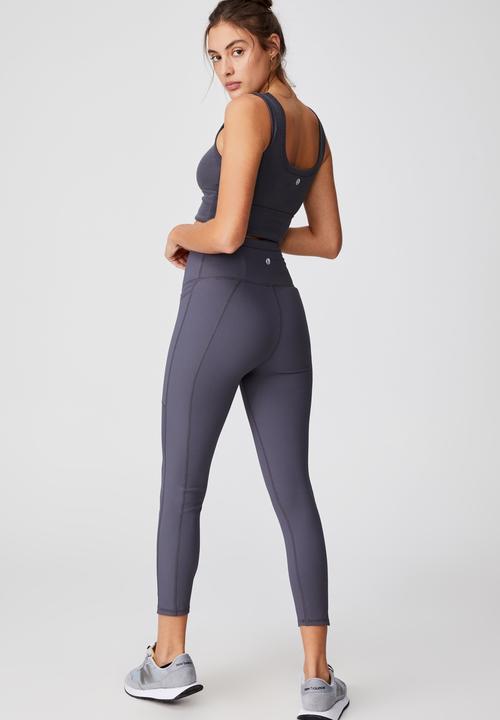 Cotton On - Rib pocket 7/8 tight - pewter grey