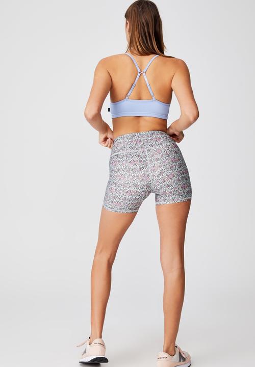 Cotton On - Workout yoga crop - serenity texture