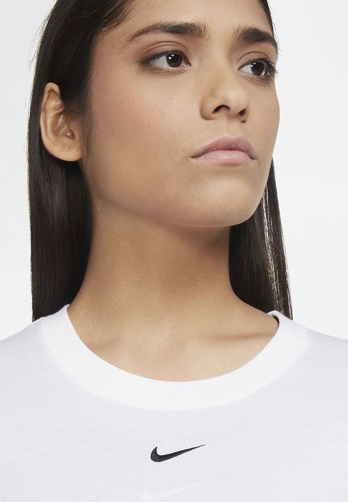 Nike - Nike sportswear essential tee short sleeve crew lbr - white & black