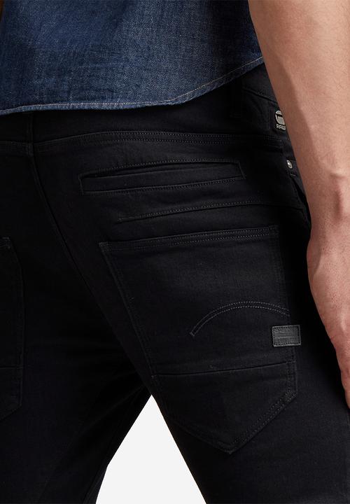 G-STAR - D-Staq 3D Slim Elto nero black f superstretch - pitch black