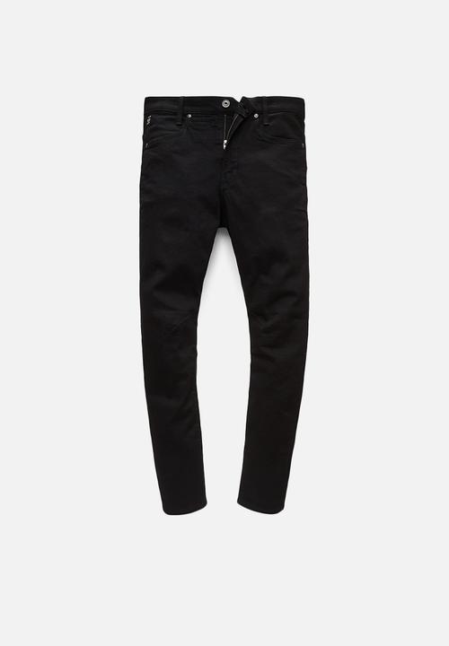 G-STAR - D-Staq 3D Slim Elto nero black f superstretch - pitch black